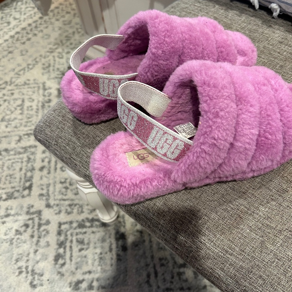 Uggs Oh Yeah Slingback Pink Size 9 Slippers